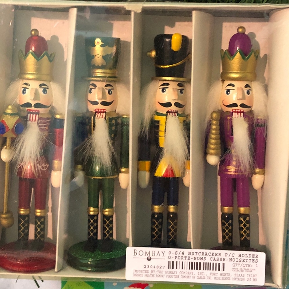 Bombay Company Nutcracker Wooden Soldiers (4pk)